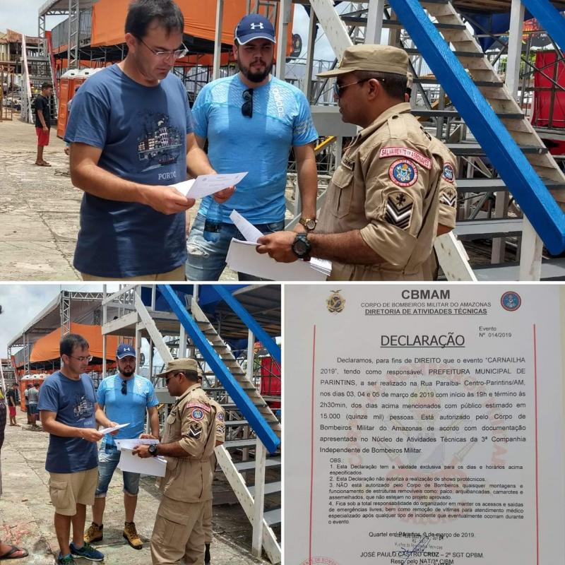 Corpo de Bombeiros autoriza realização do Carnailha 2019, em Parintins Corpo de Bombeiros autoriza realização do Carnailha 2019, em Parintins