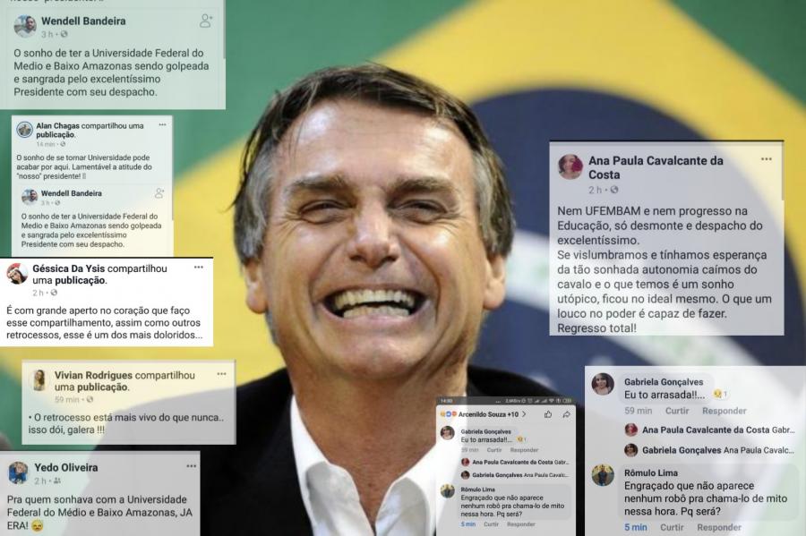 Internautas detonam Bolsonaro por retirada de tramitação do projeto de criação de universidades federais no Amazonas