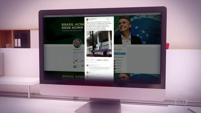 Postagens sobre 'golden shower' somem de rede social de Bolsonaro