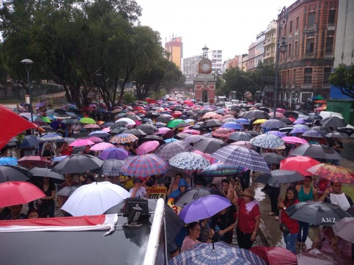 Greve dos professores do Amazonas continua nesta segunda e aulas permanecem suspensas