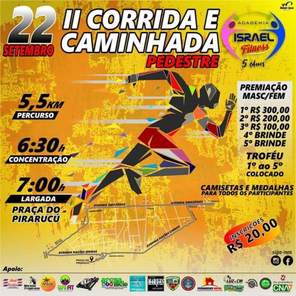 Academia realiza II Corrida e Caminhada Israel Fitness, em Parintins