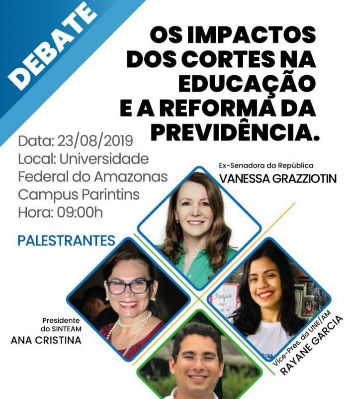 UFAM Parintins sedia debate sobre o Future-se e Reforma da Previdência nesta sexta-feira