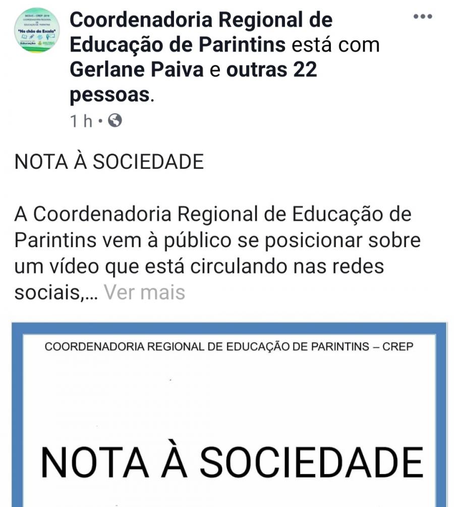 SEDUC diz que iniciou providências sobre caso de estudante que cheirou pó em sala de aula