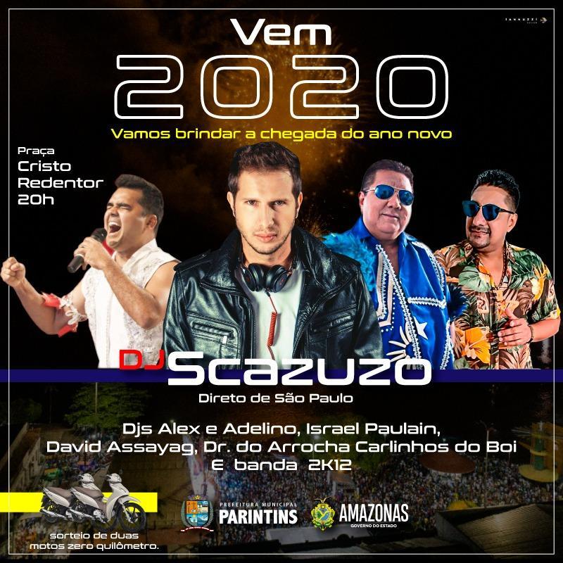 Shows musicais e queima de fogos são atrações do Réveillon, em Parintins