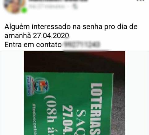 Homem vende senha para atendimento na Caixa em Parintins e será investigado pela Polícia