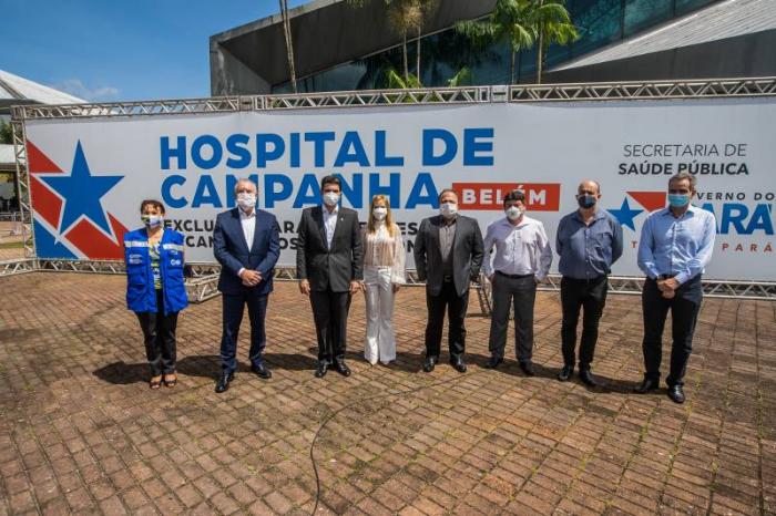 Governador do Pará recebe ministro interino da Saúde e mostra ações do Estado no combate a Covid-19