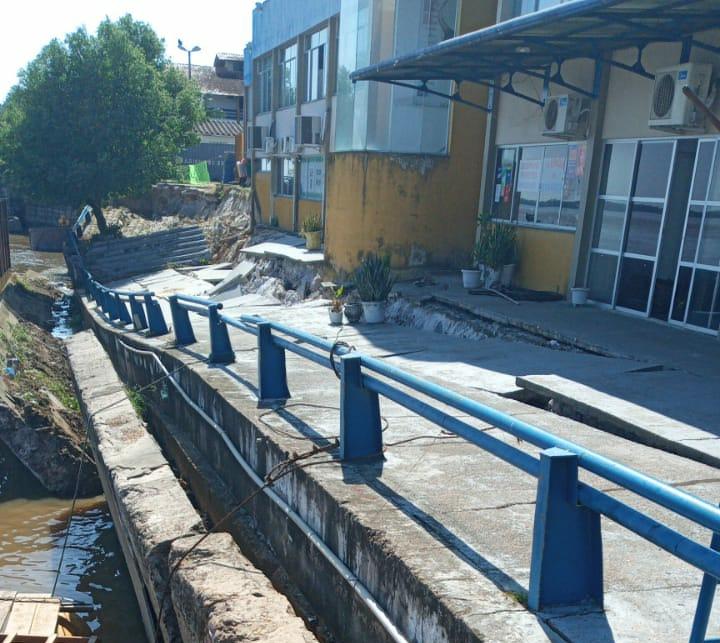 Muro de contenção do Porto de Parintins-AM que tombou estava em risco há dois anos