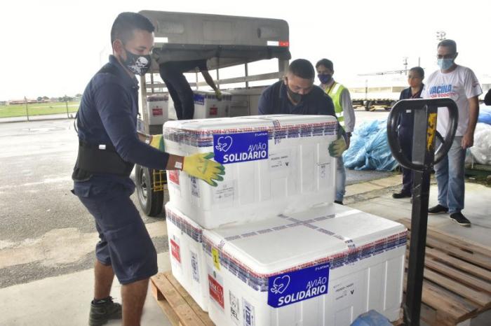 Estado do Pará recebe a sétima remessa de vacinas contra Covid-19