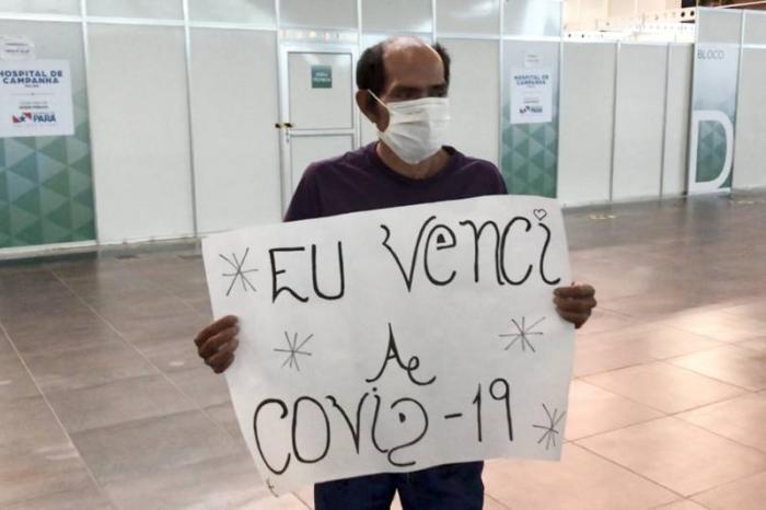 Último paciente do Amazonas recebe alta do Hospital de Campanha do Hangar
