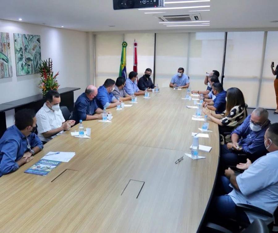 Bi Garcia e Vereadores de Parintins reúnem com Wilson Lima