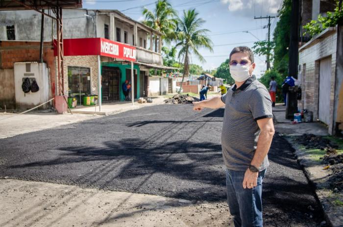 Comunidade São João recebe obras de pavimentação asfáltica a pedido do vereador Jander Lobato