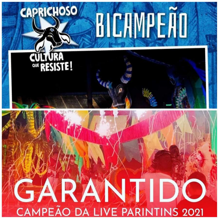 Garantido e Caprichoso 'comemoram' título após Live Parintins 2021 