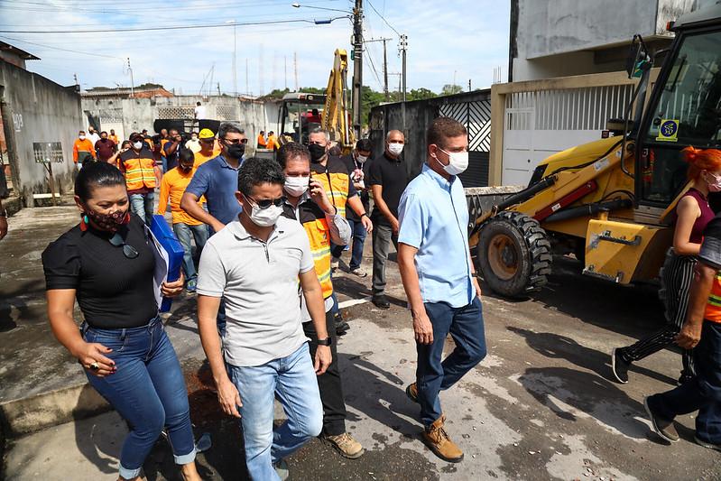 David Almeida e Marcos Rotta iniciam mutirão de infraestrutura no Nova Cidade
