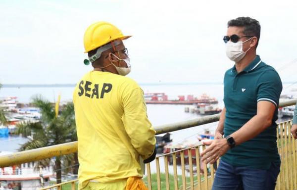 Revitalização da Orla do Amarelinho é fiscalizada pelo prefeito David Almeida  