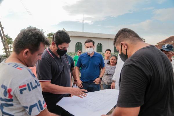 Bi Garcia vistoria obras do Ginásio Poliesportivo e ampliação do Água no Jirau, na Valéria 