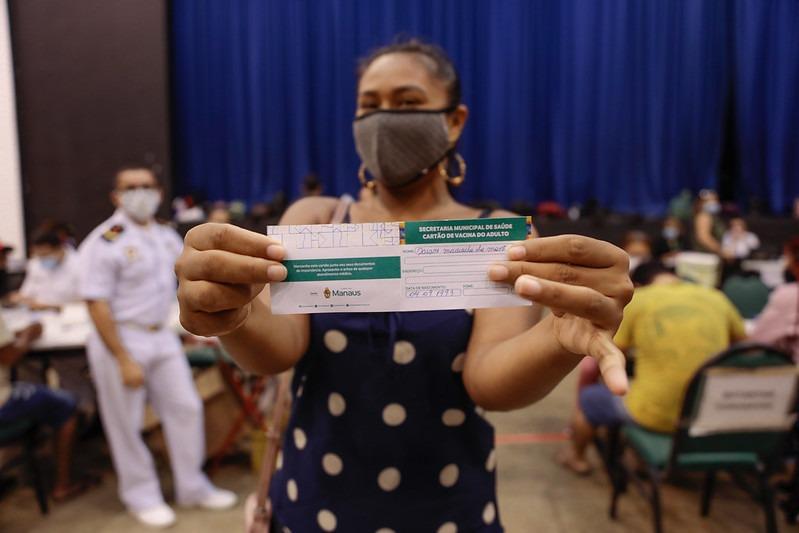 MANAUS: Em sete horas de mutirão, mais de 40 mil foram vacinadas contra a Covid-19
