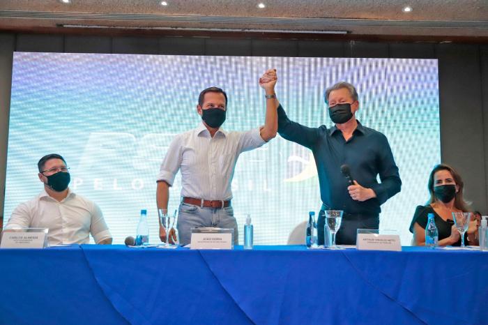 Arthur Virgílio e João Doria pregam união do PSDB em torno da decisão das prévias e da defesa da Amazônia