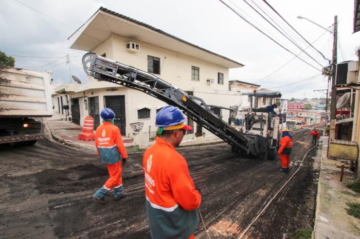 Prefeitura de Manaus revitaliza ruas na zona Sul com pacote de ‘Obras de Verão’   