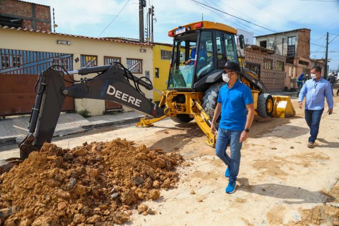 David Almeida anuncia a conclusão dos serviços em área de erosão no Nova Cidade 