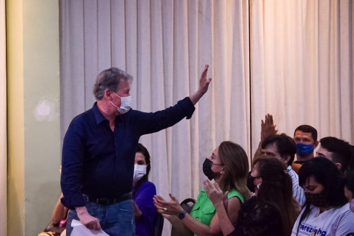 ‘Minha luta é ser guardião da Amazônia’, diz Arthur em evento com lideranças e filiados do partido em Manaus