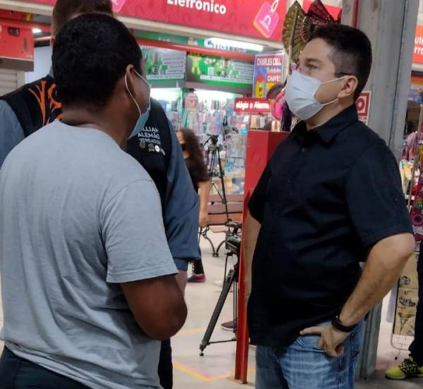 Vereador Jander acompanha lançamento das obras de reforma das Galerias Populares de Manaus
