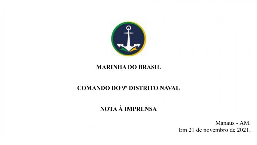 Marinha do Brasil divulga nota sobre morte de militar durante operação no Amazonas