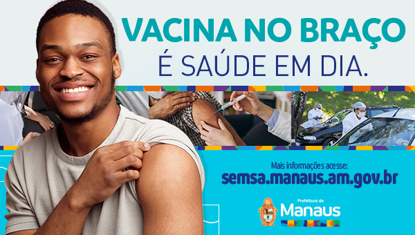 Vacina no braço é saúde em dia