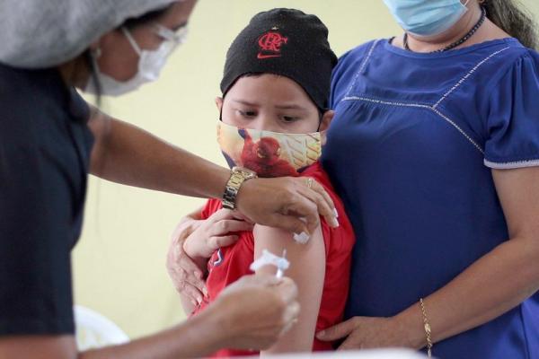 MANAUS: Mais de 200 crianças foram vacinadas contra a Covid-19 no primeiro dia de atendimento