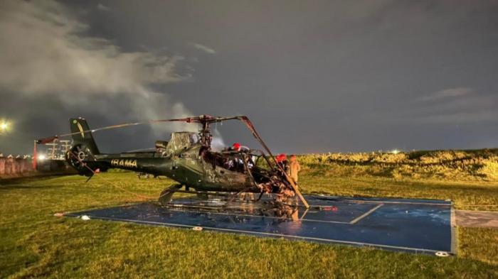 Helicóptero do Ibama é alvo de ataque incendiário 