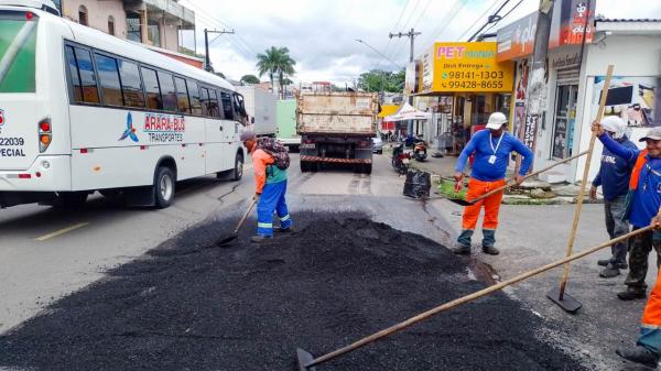 Prefeitura de Manaus realiza obra preventiva no bairro Cidade Nova