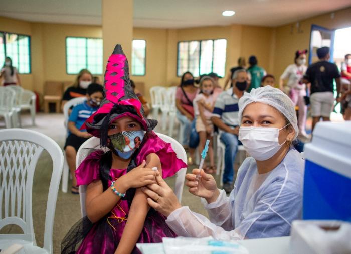 Dia de Multivacinação mobiliza mais de 1 mil crianças em Manaus