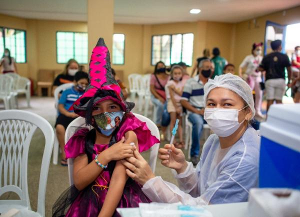 Dia de Multivacinação mobiliza mais de 1 mil crianças em Manaus