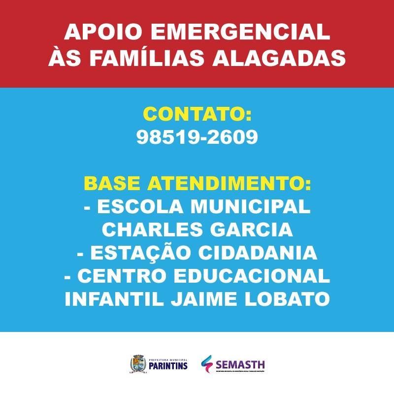 Prefeitura de Parintins divulga pontos de apoio à famílias afetadas por chuva intensa