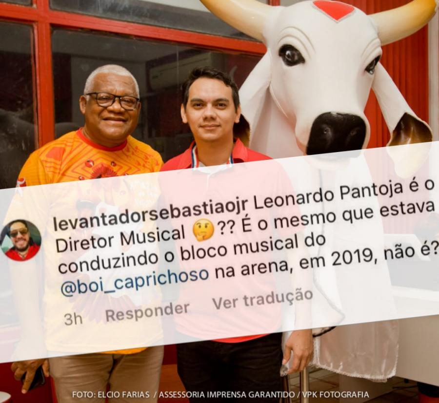 CLIMÃO NO GARANTIDO: Sebastião Jr questiona nomeação do novo diretor musical