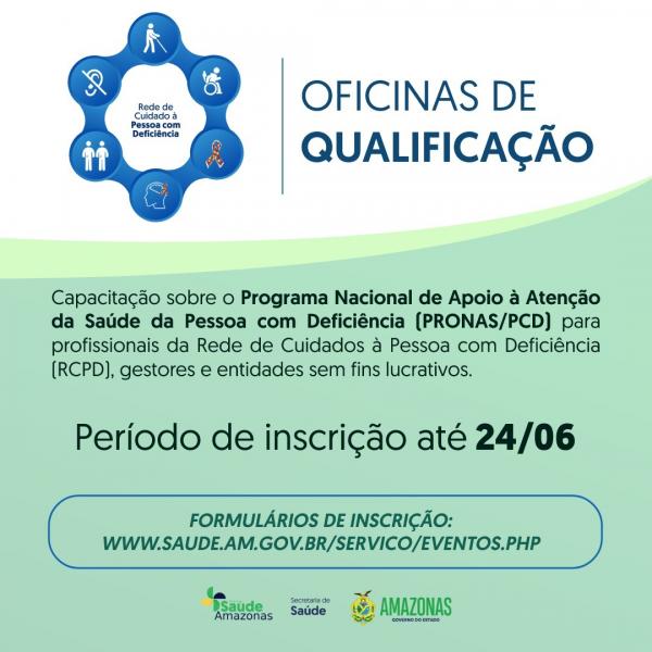 SES-AM realiza oficinas de qualificação para a Rede de Cuidados à Pessoa com Deficiência