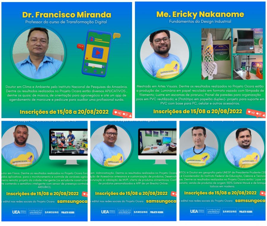 UEA Parintins e Samsung Ocara abrem inscrições para cursos online e presencial 