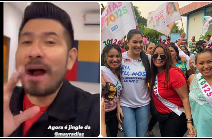 George Japa grava nova música de Mayra Dias para as eleições 2022