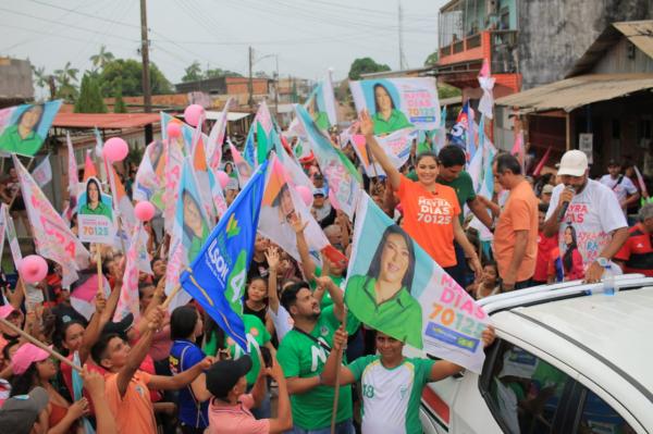 Nova Olinda do Norte (AM) recebe Mayra Dias com manifestação histórica