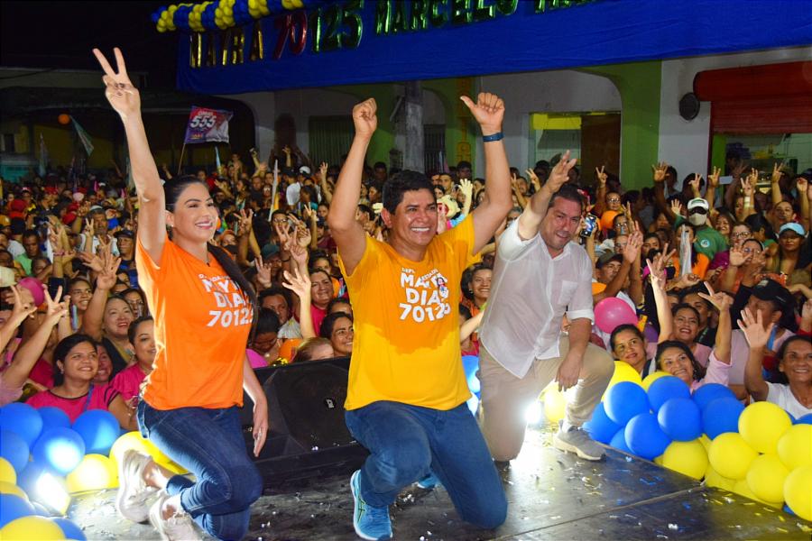 VÍDEOS: Comício de Marcelo Ramos e Mayra Dias em Parintins vira grande ato pró Lula