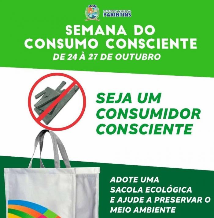 Semana do Consumo Consciente vai incentivar redução de sacolas plásticas e distribuir ecobags 