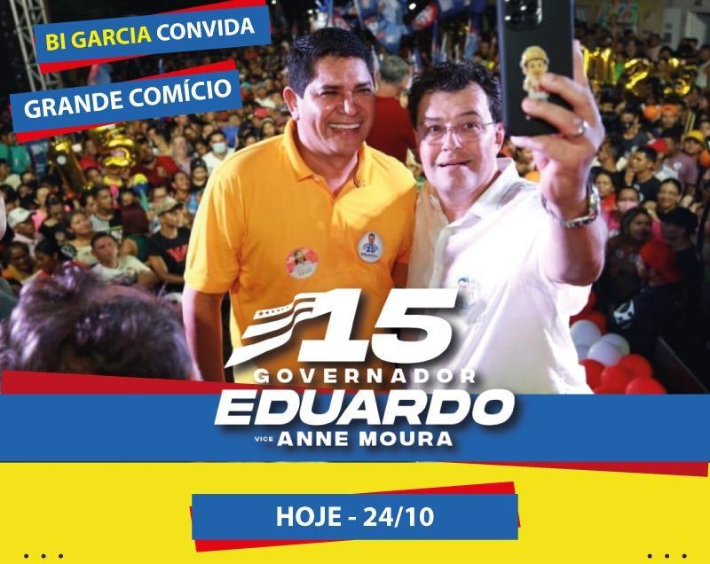 Eduardo Braga promove comício em Parintins nesta segunda-feira