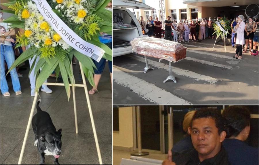 AMIZADE: Cachorro perde 'colega de trabalho' e comparece as homenagens em Parintins 