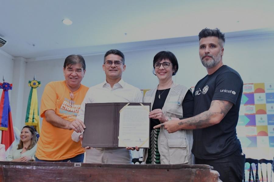 Manaus firma compromisso com Unicef para proteção de crianças e adolescentes