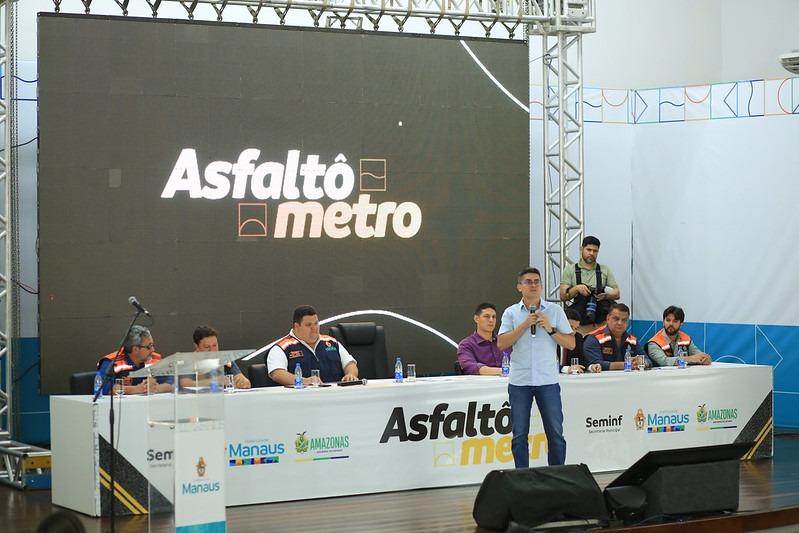 David Almeida lança o portal ‘Asfaltômetro’ para atualizar dados sobre o programa ‘Asfalta Manaus’