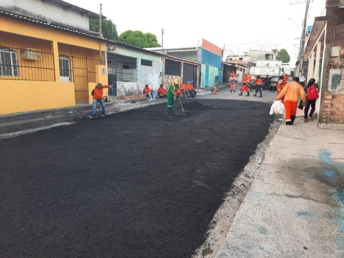 Prefeitura de Manaus leva infraestrutura as ruas do loteamento Campo Dourado