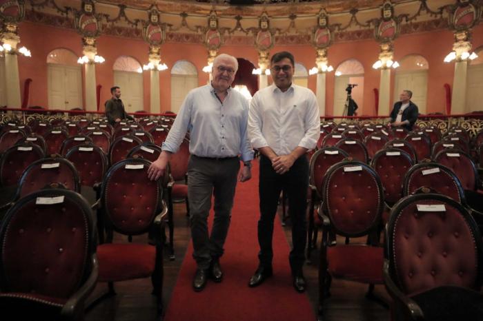 Wilson Lima e presidente da Alemanha alinham ações de desenvolvimento e defesa da Amazônia 