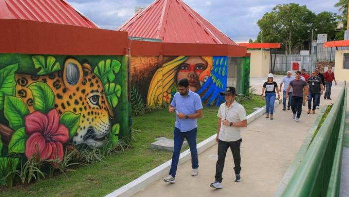 David Almeida vistoria andamento das obras do Local Casa de Praia