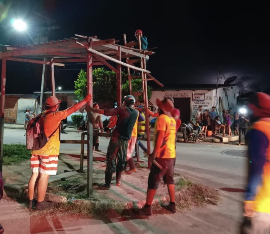 Ação conjunta retira barracos irregulares no bairro da União em Parintins