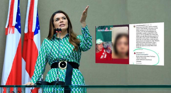 Deputada Alessandra Campelo aciona Procuradoria e polícia para caçar agressor de mulher
