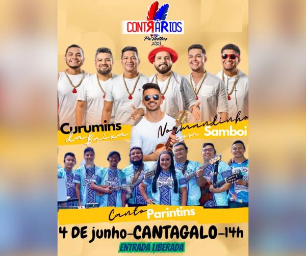 Contrários 2023 terá Curumins da Baixa, Canto Parintins e Samboi neste domingo (4)